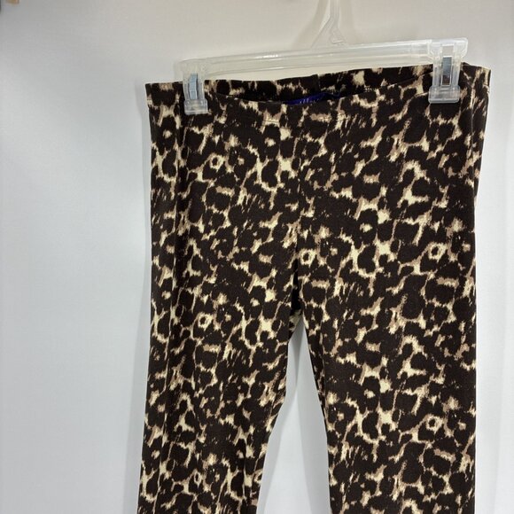 Miley Cyrus MaxAzria Y2K Womens Leggings Leopard Print Stretch Pull On Size L - Picture 2 of 7